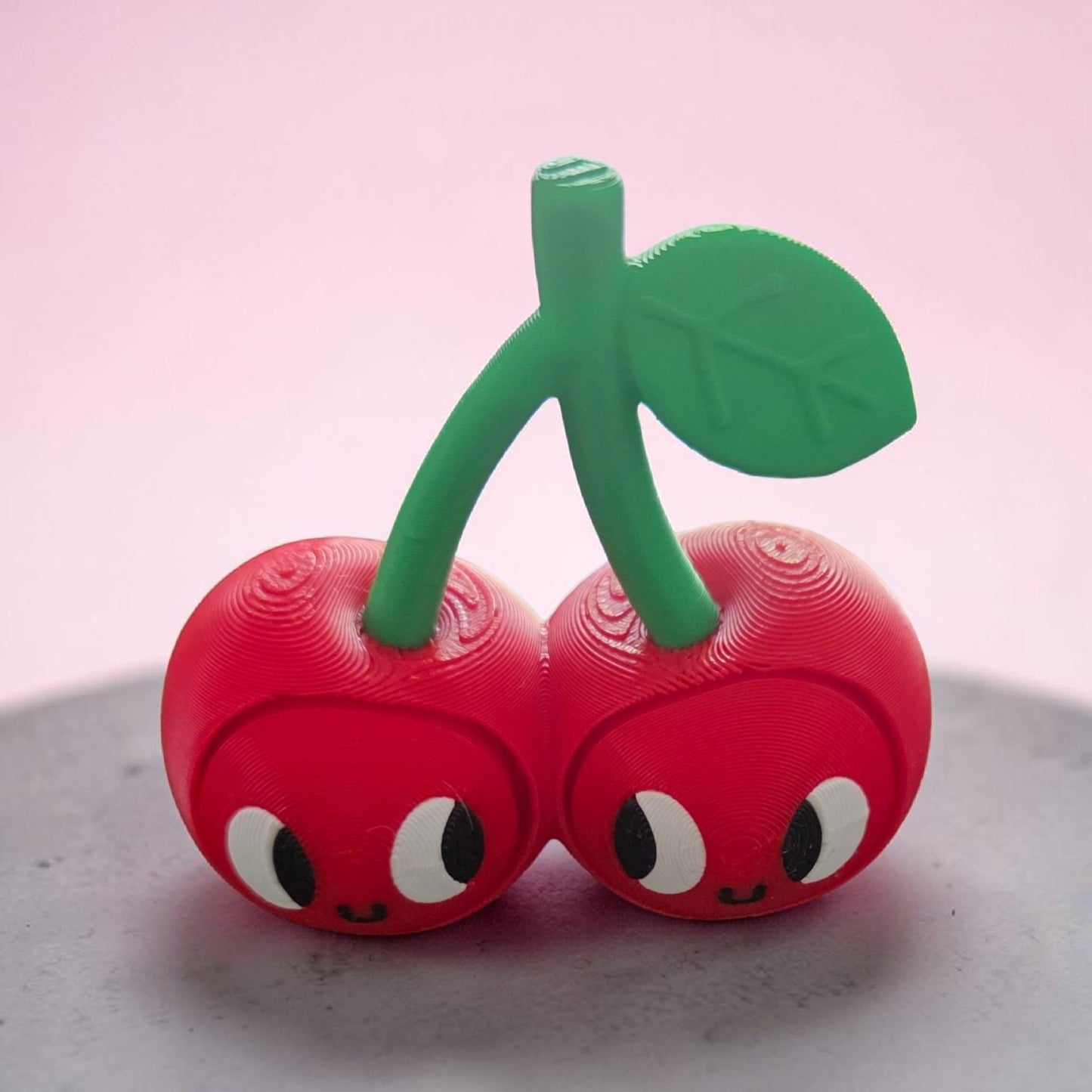 Cherry Clicker Toy | 3D Printed Cute Cherry Desk Buddy | Satisfying ASMR Sound Fidget, Cute Gift