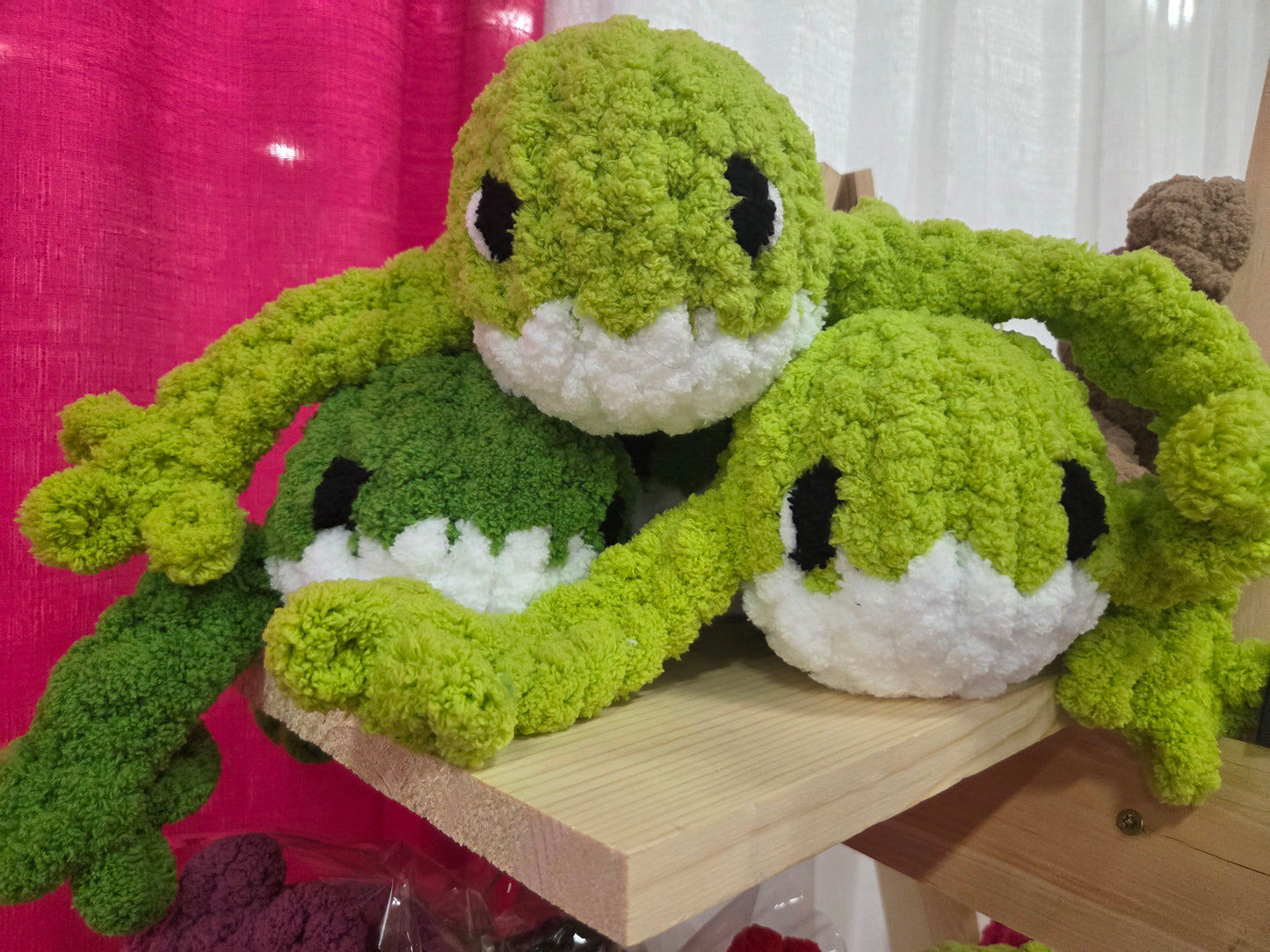 Froggy Finger‑Knit Plush