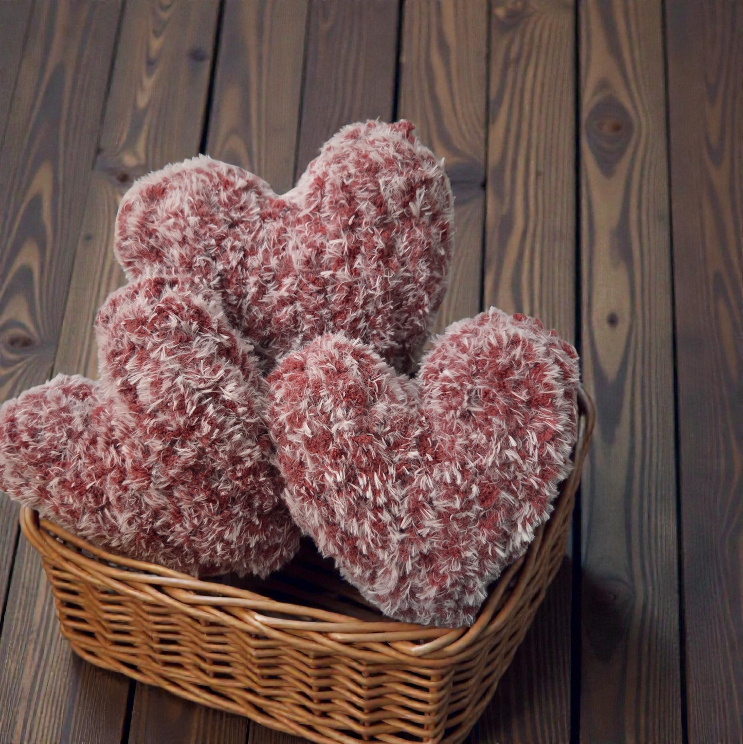 Hand Knit Heart – Small Knit Heart Gift – Cozy Home Decor