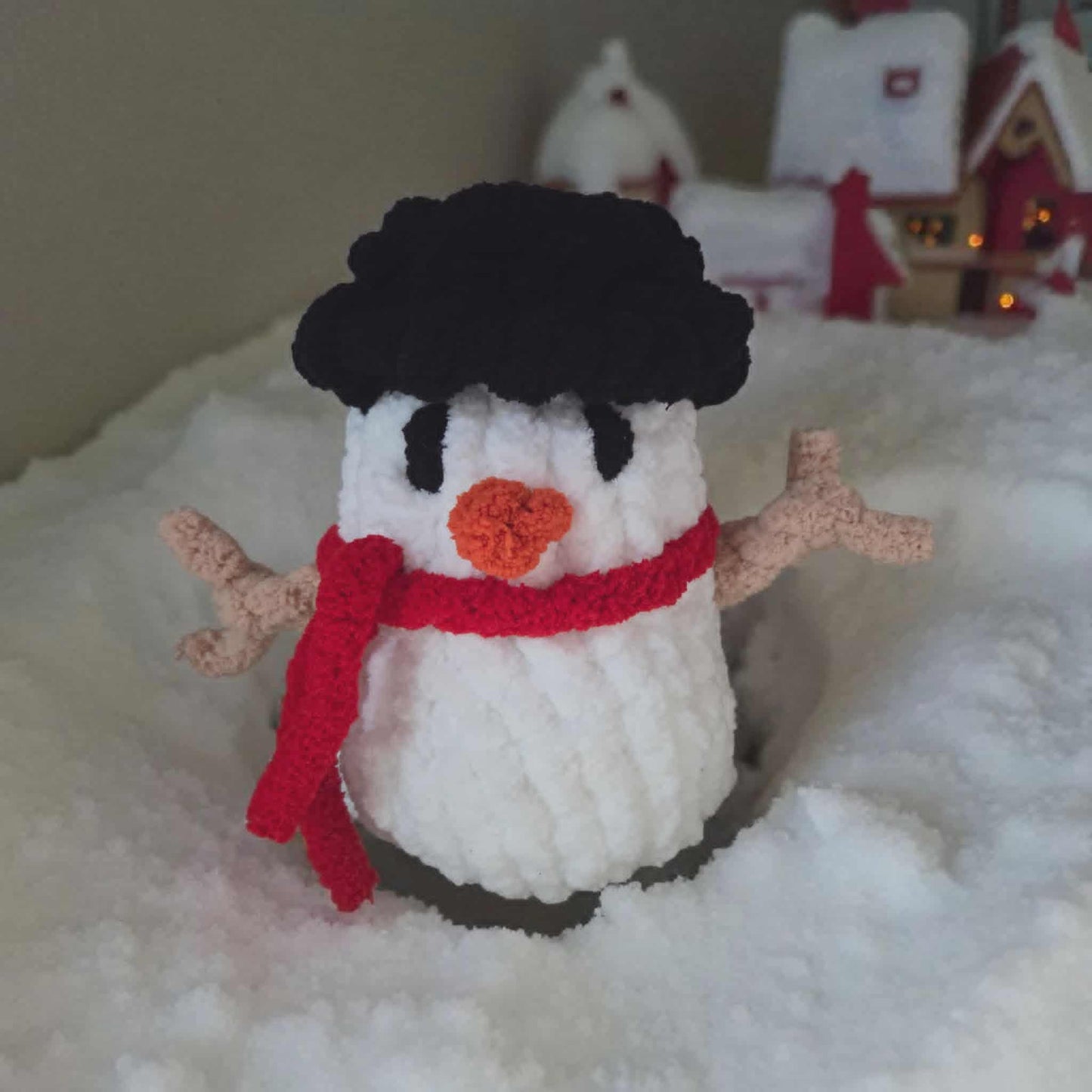 Cozy Pom-Pom Snowman Plush