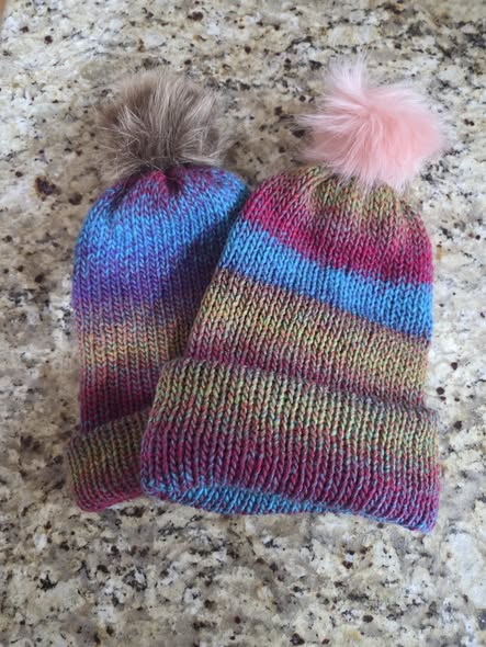 Two Rainbow Hats