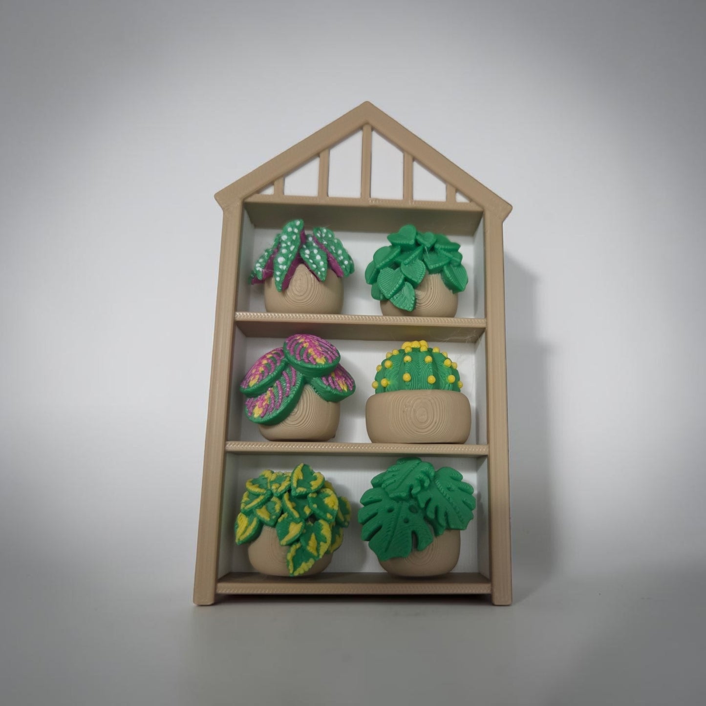 Potted Plant Shelf Fidget Clicker | 3D Printed Mechanical Switch ASMR | Plant Lover & Cottagecore Pocket Toy (2x2 or 3x2 Grid)