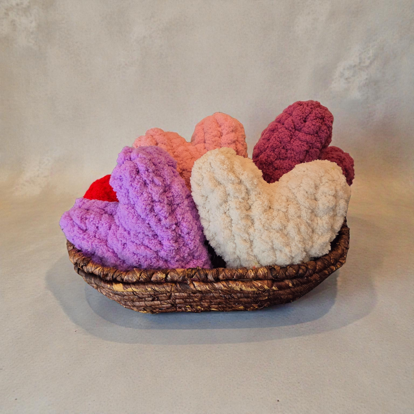 Hand Knit Heart – Small Knit Heart Gift – Cozy Home Decor