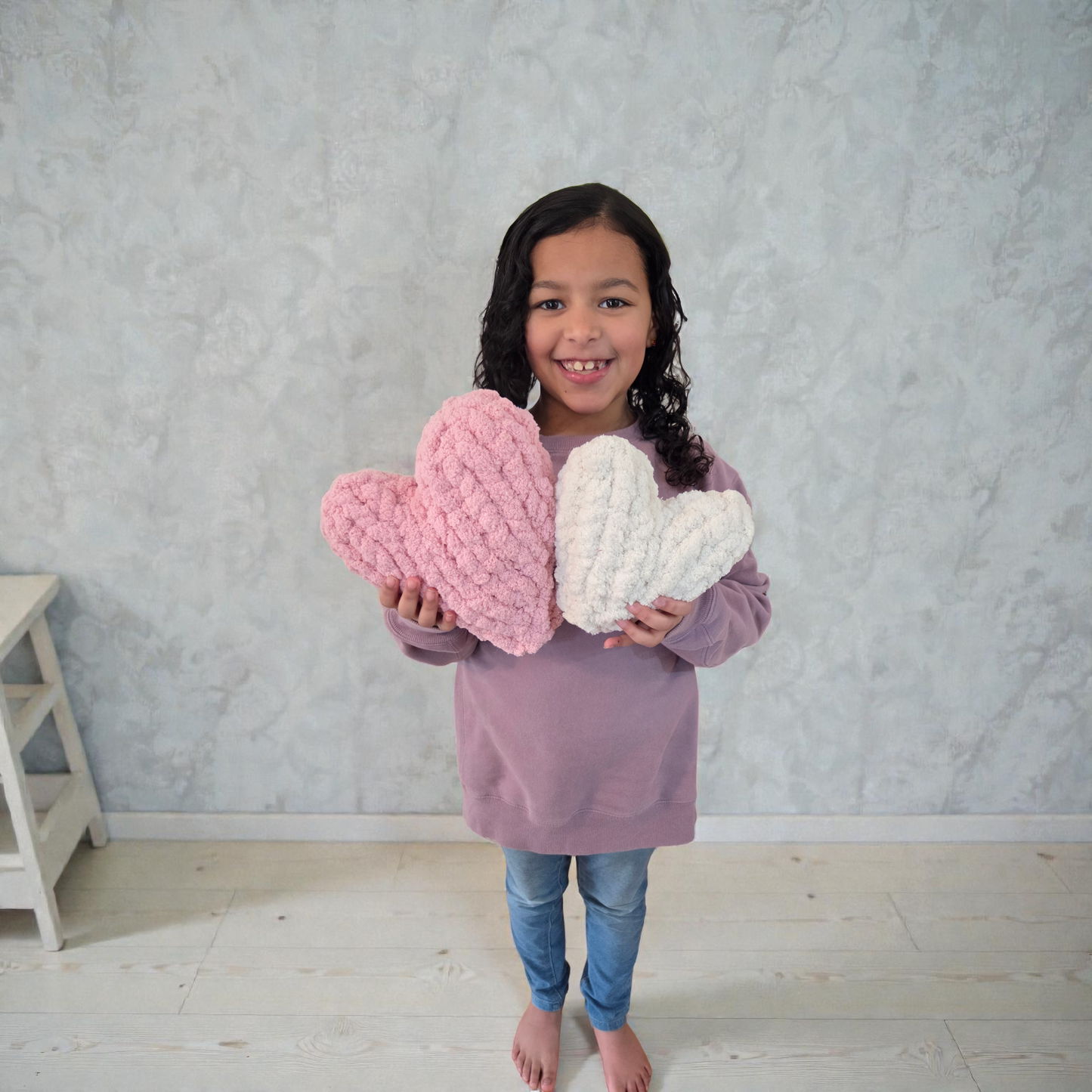Hand Knit Heart – Small Knit Heart Gift – Cozy Home Decor