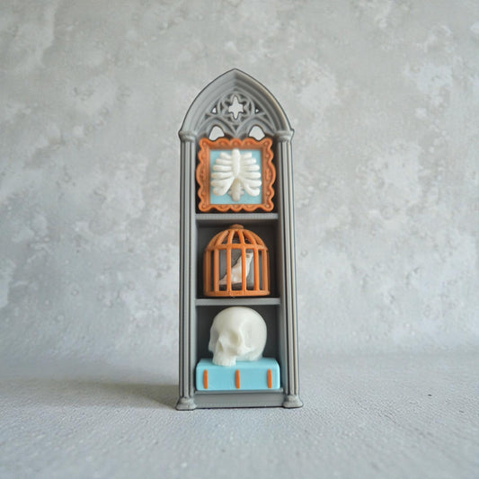 Gothic Library Fidget Clicker - 3D Printed Curiosity Cabinet - Macabre Desk Toy for Dark Academia & Oddities Lovers