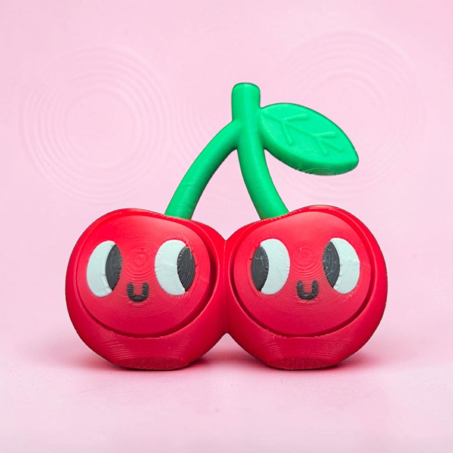 Cherry Clicker Toy | 3D Printed Cute Cherry Desk Buddy | Satisfying ASMR Sound Fidget, Cute Gift