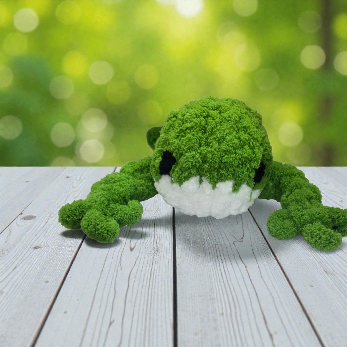 Froggy Finger‑Knit Plush