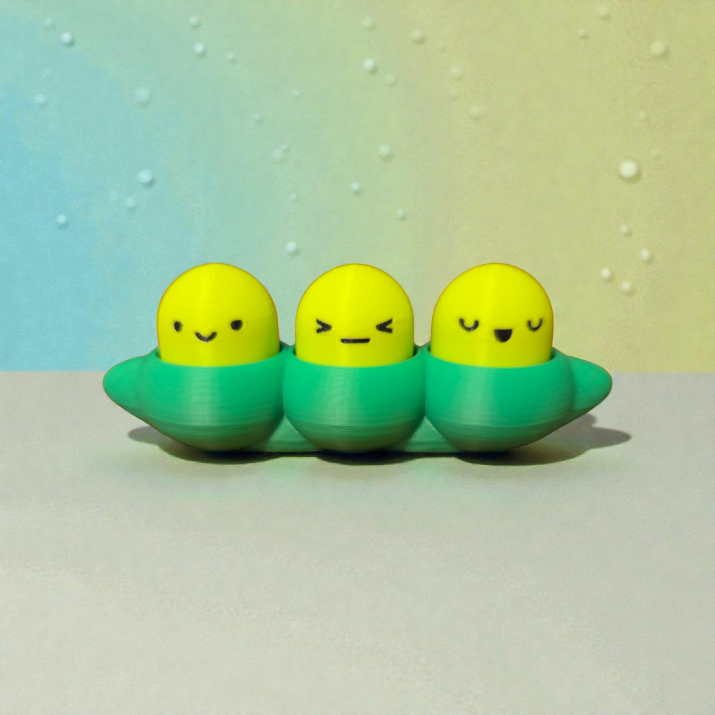 Kawaii Edamame Fidget Clicker – 3-in-1 Sensory Pop Toy & Desk Buddy