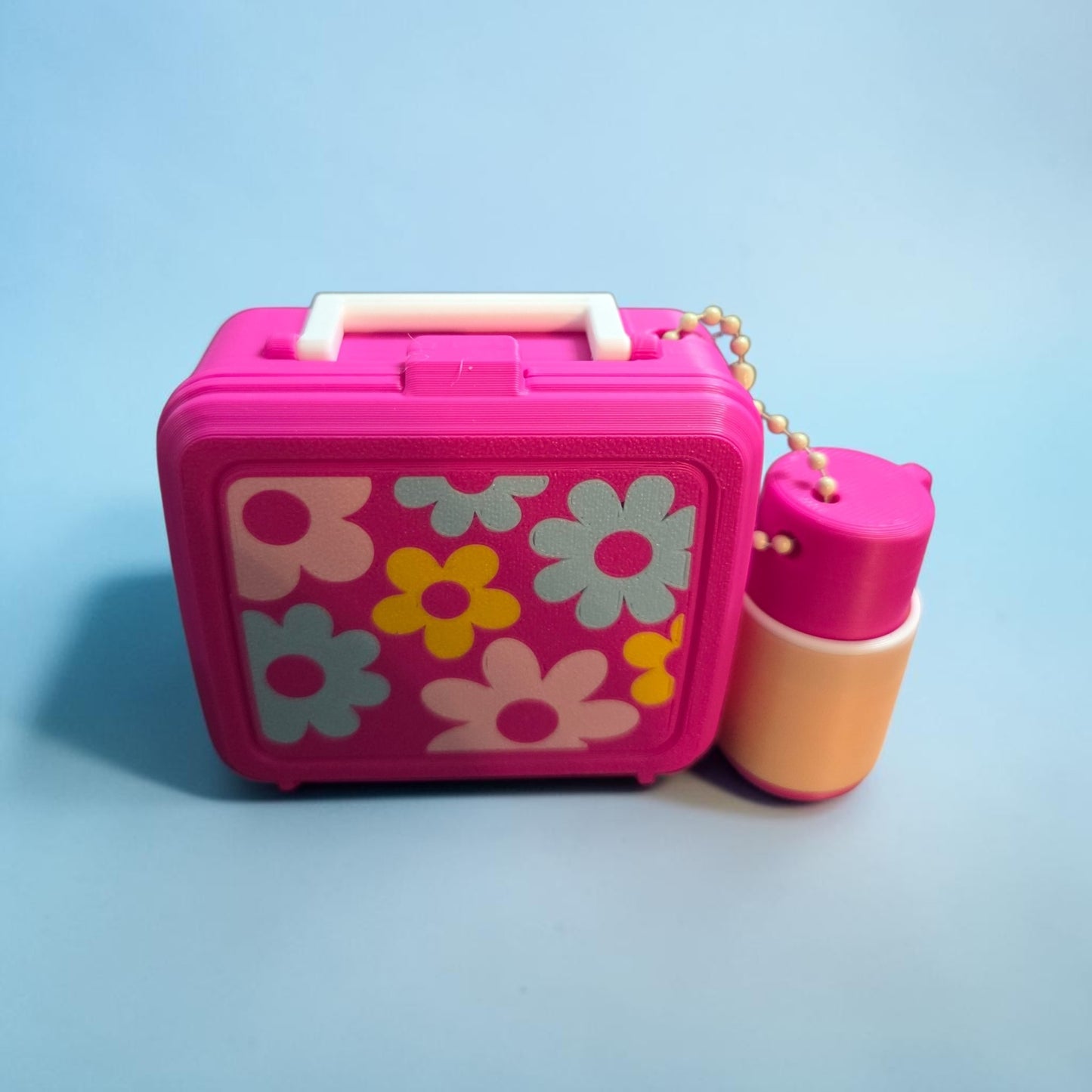 3D Printed Mini Retro Lunchbox Set - Custom Tiny Food Options - Groovy Miniature Desk Toy