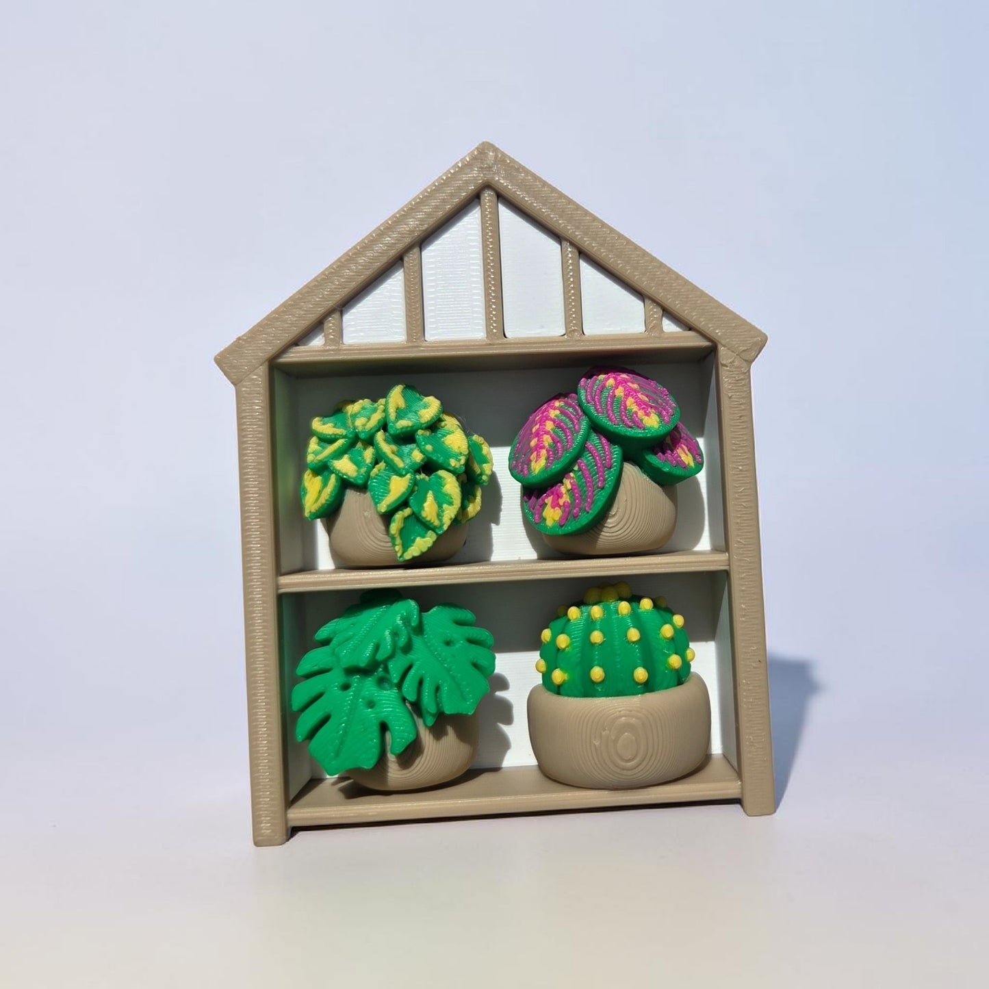 Potted Plant Shelf Fidget Clicker | 3D Printed Mechanical Switch ASMR | Plant Lover & Cottagecore Pocket Toy (2x2 or 3x2 Grid)