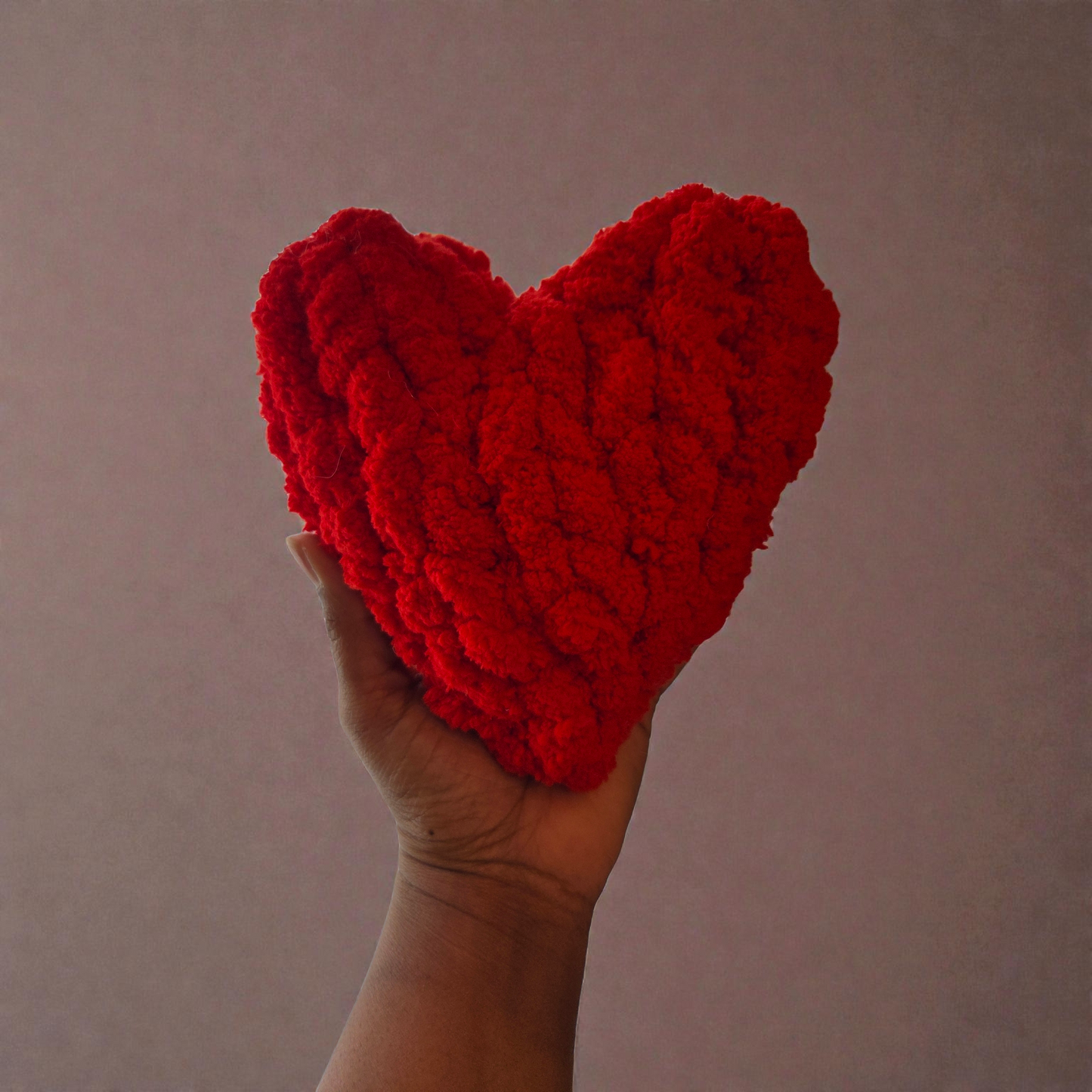 Hand Knit Heart – Small Knit Heart Gift – Cozy Home Decor