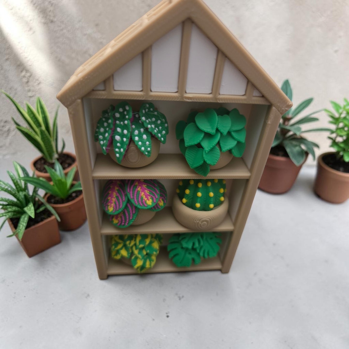Potted Plant Shelf Fidget Clicker | 3D Printed Mechanical Switch ASMR | Plant Lover & Cottagecore Pocket Toy (2x2 or 3x2 Grid)