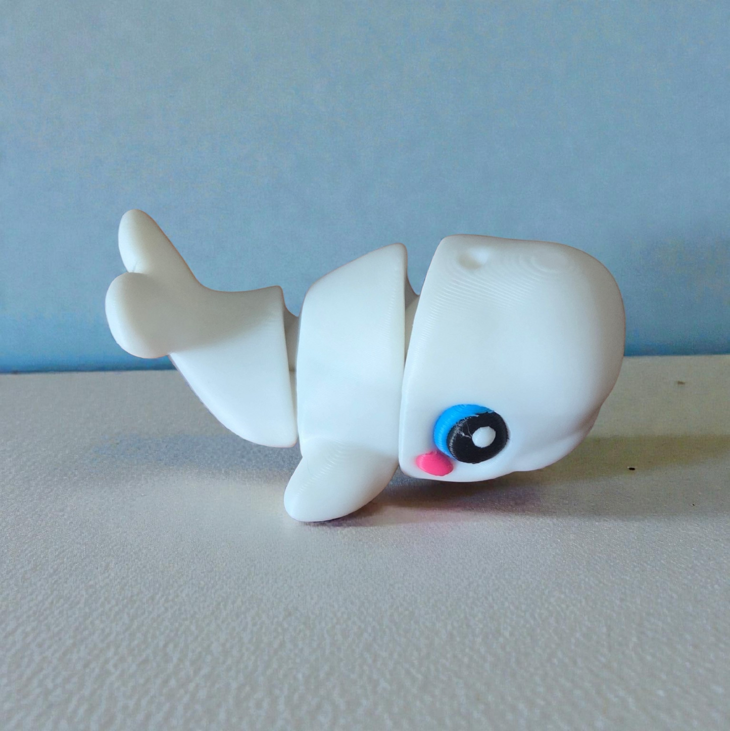 Articulated Beluga Whale Fidget & Desk Pet